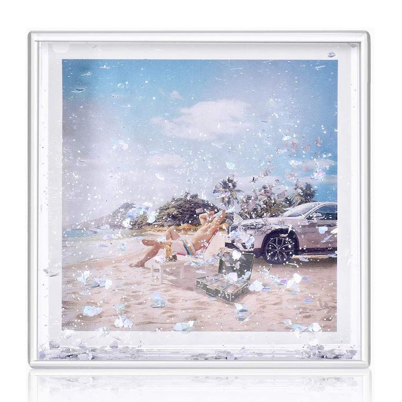 Kingho 4x4 إطار صورة لامع إطارات صور أكريليك سائلة لطيفة لأصدقاء العائلة والأزواج هدايا جبل لصورة 4x4 بوصة (10x10 سم) - Image 2